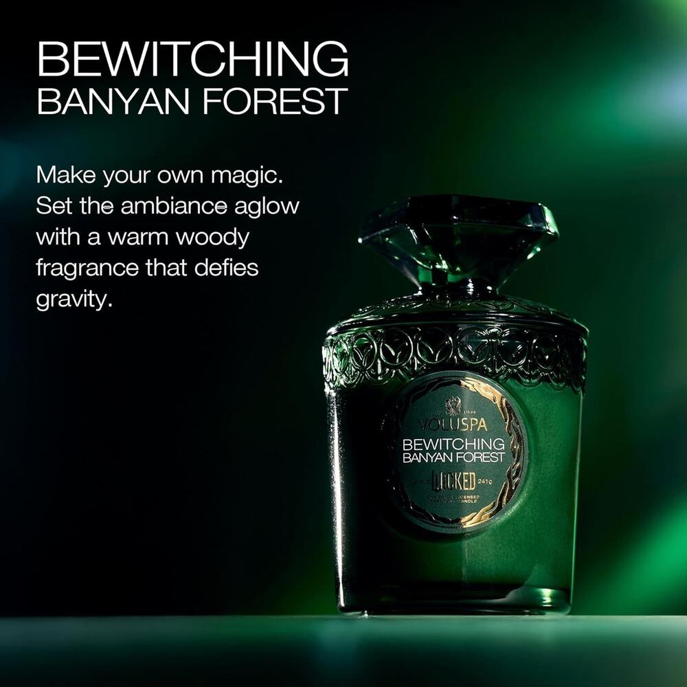 Voluspa Elphaba Wicked Collab Bewitching Banyan Forest Candle 8.50z / 241g NEW - Picture 6 of 11